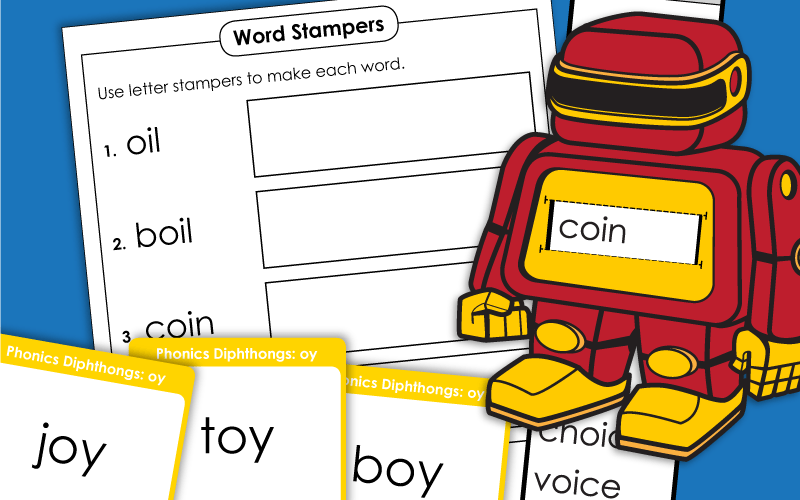 Phonics: Diphthongs OI and OY - Worksheets