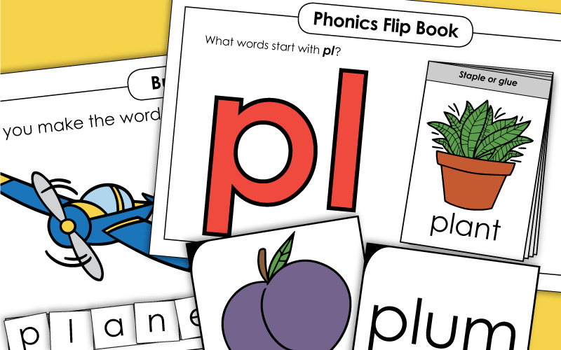 Pl- Consonant Blend Worksheets Pl- Consonant Blend Worksheets