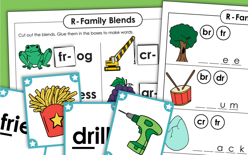 Phonics R-Blend Worksheets