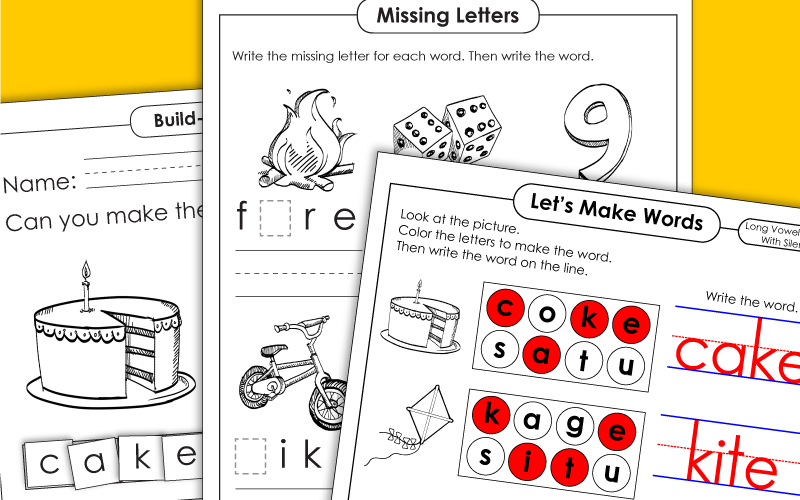 Silent E Worksheets Silent E Worksheets