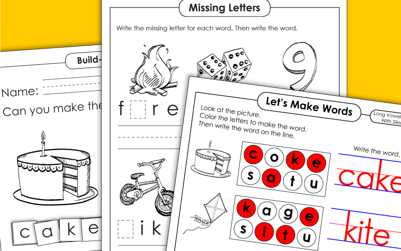 Silent E Worksheets