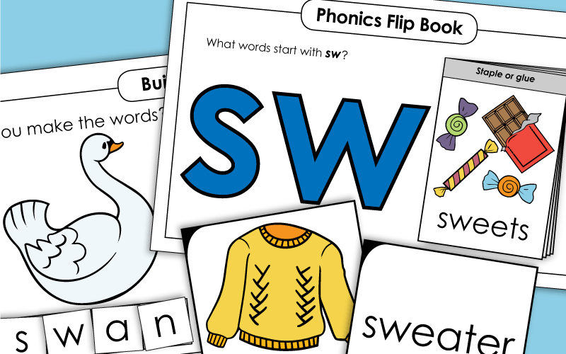 Consonant Blend Sw- Worksheets