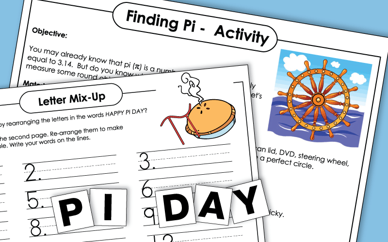 Pi Day Worksheets