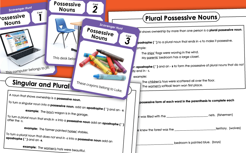 possessive noun worksheets