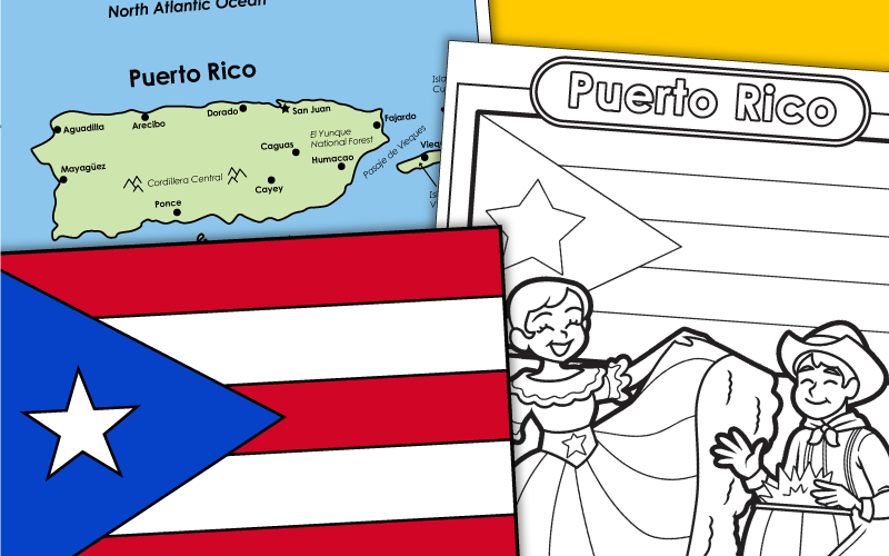 Puerto Rico Maps and Worksheets