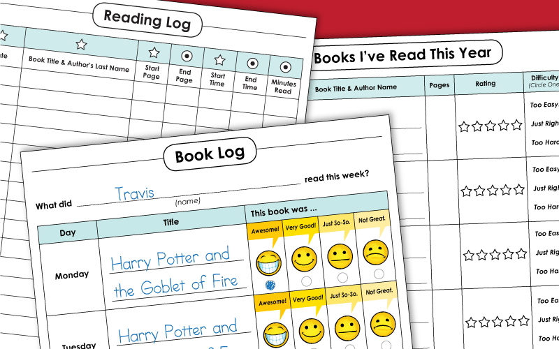 Printable Reading Logs