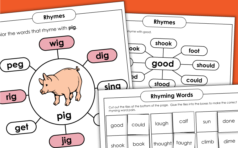 Rhyming Words Worksheets