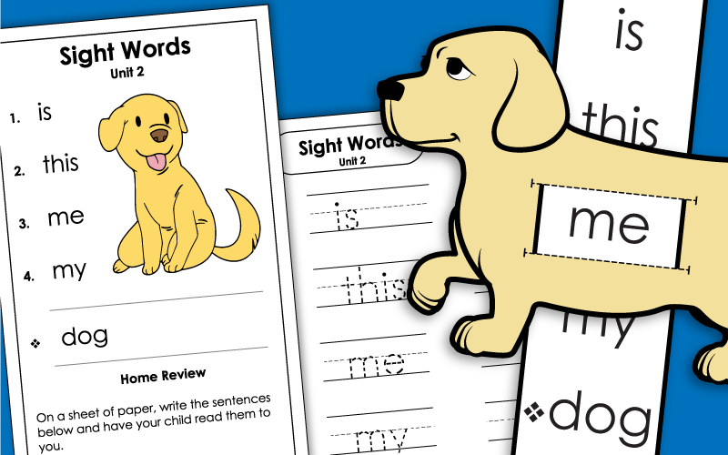 Sight Words Worksheets - Unit 2