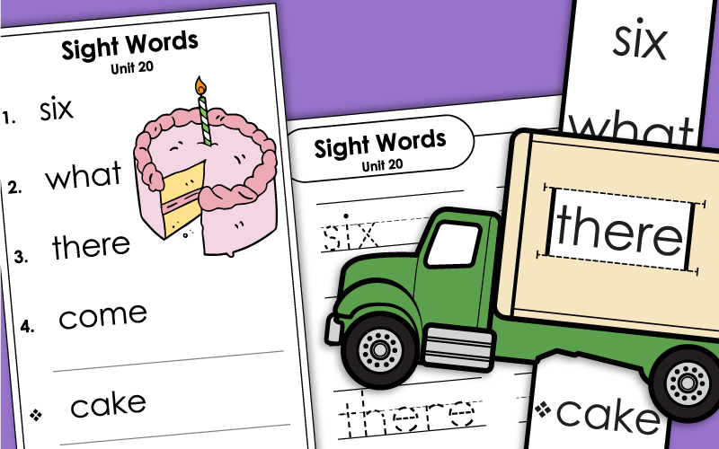 Sight Words Worksheets - Unit 20 Sight Words Worksheets - Unit 20