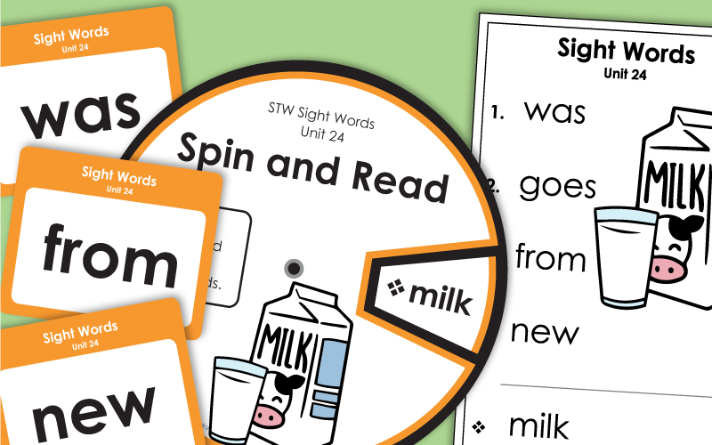 Sight Words Worksheets - Unit 24