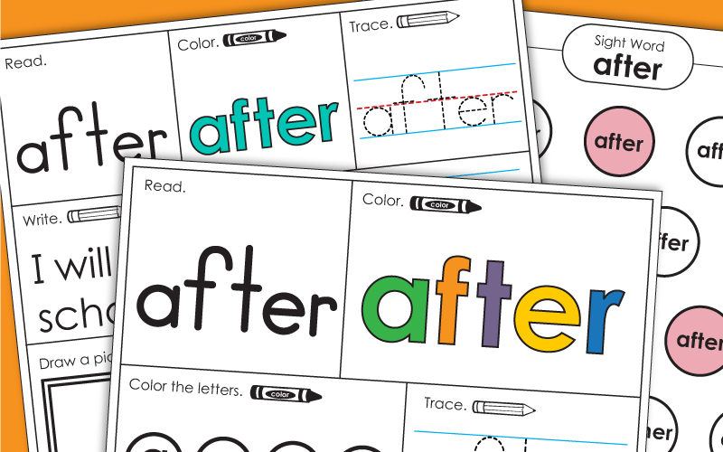 Sight Word: after