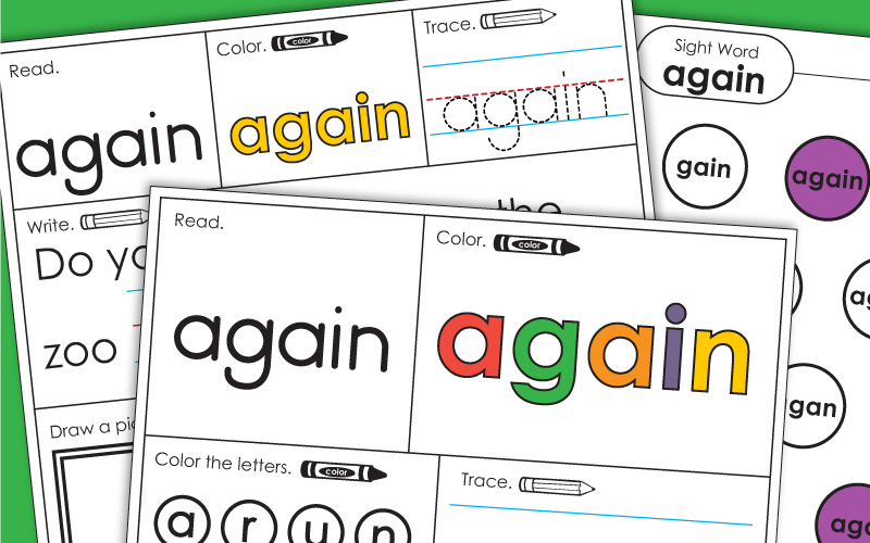 Sight Word: again