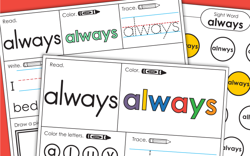 Sight Word: always