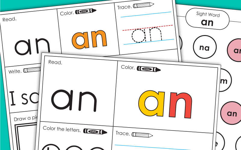 Sight Word: An (Worksheets)