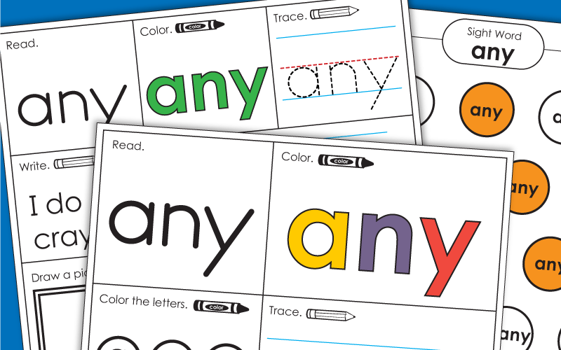 Sight Word: any