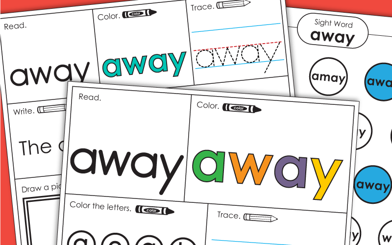 Sight Word: away