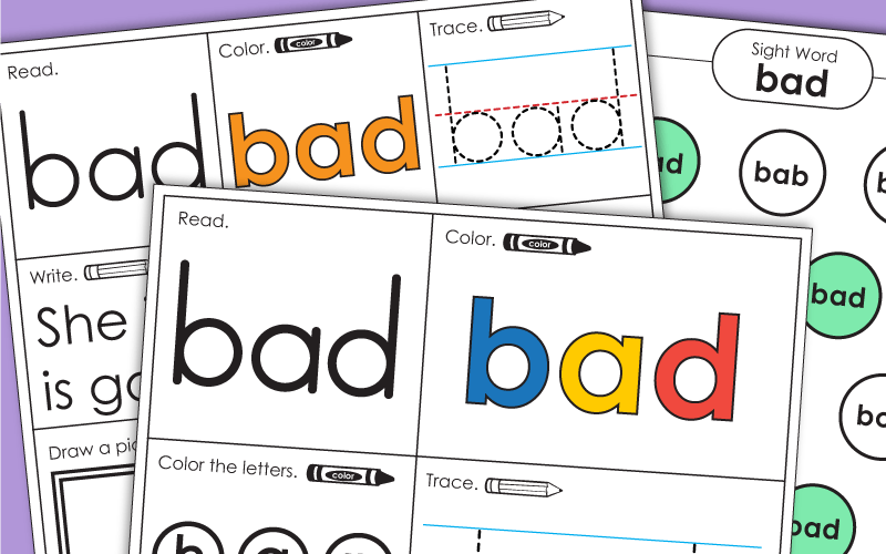 Sight Word: bad