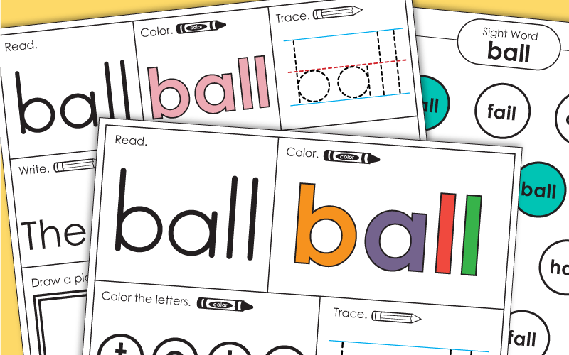 Sight Word: ball