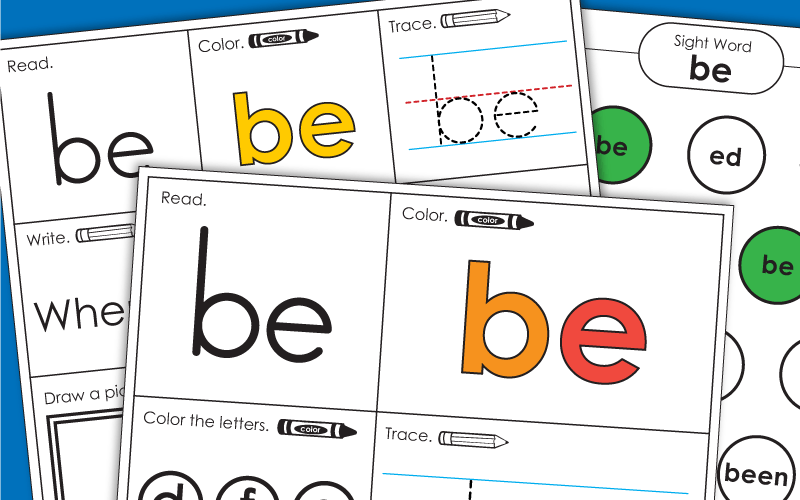Sight Word: be