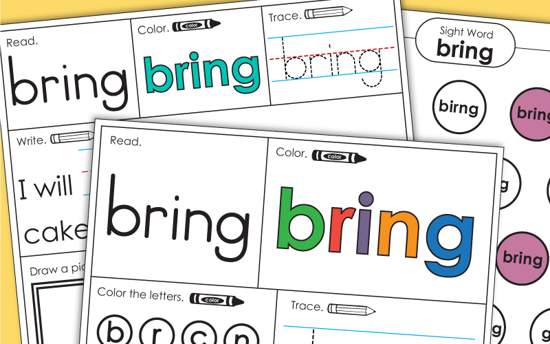 Sight Word: bring