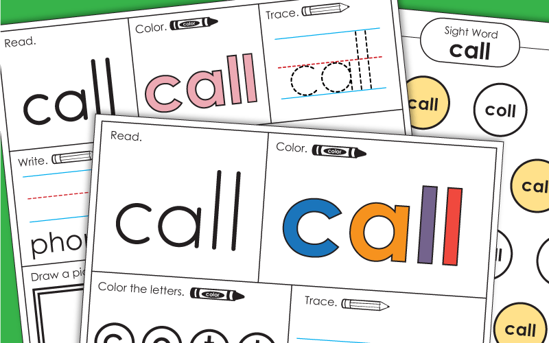 Sight Word: call