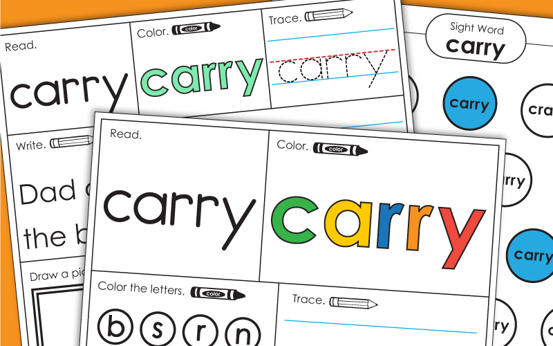 Sight Word: carry