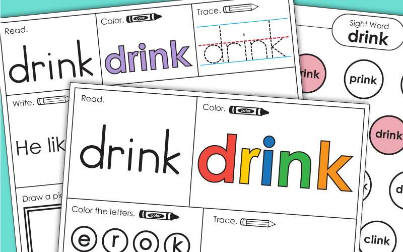 Sight Word: drink