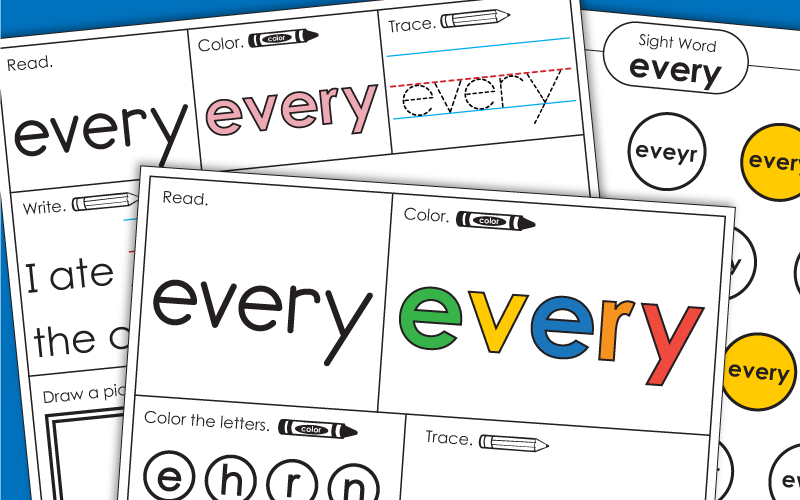 Sight Word: every