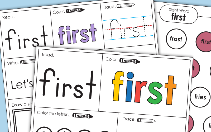 Sight Word: first