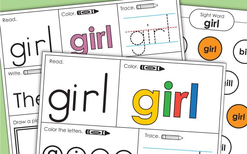 Sight Word: girl