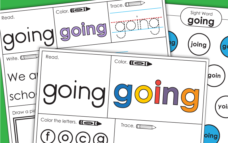Sight Word: going