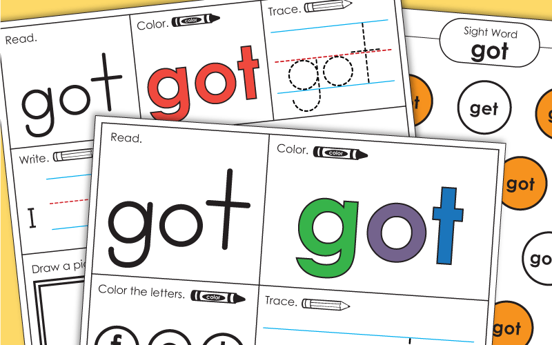 Sight Word: got