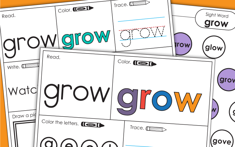 Sight Word: grow