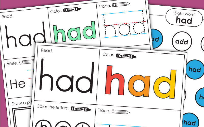 Sight Word: had