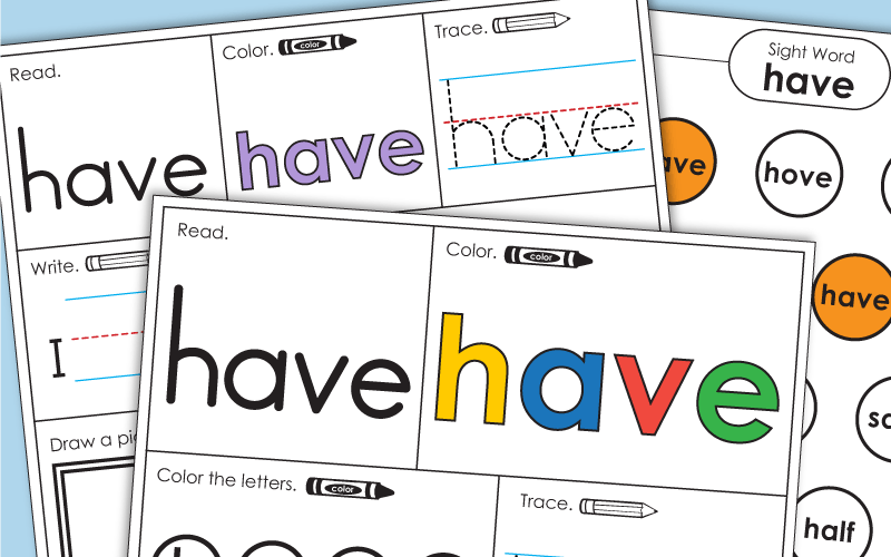 Sight Word: have