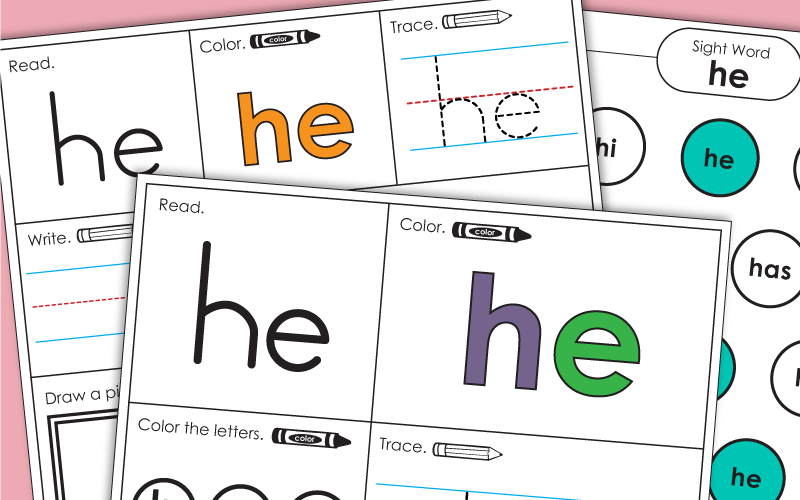 Sight Word: he