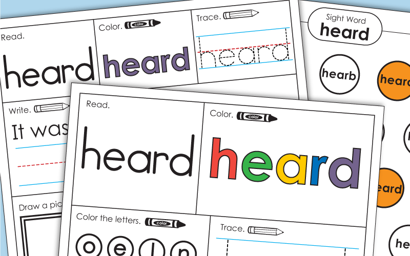 Sight Word: heard