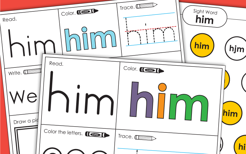 Sight Word: him