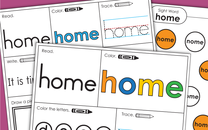 Sight Word: home