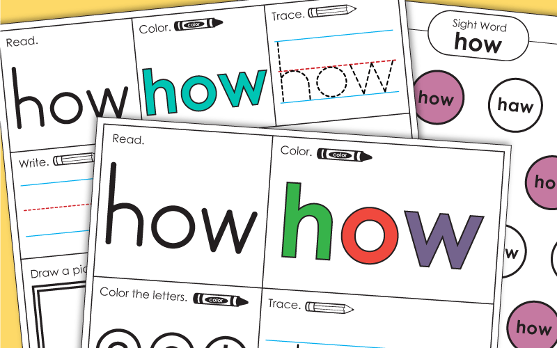 Sight Word: how