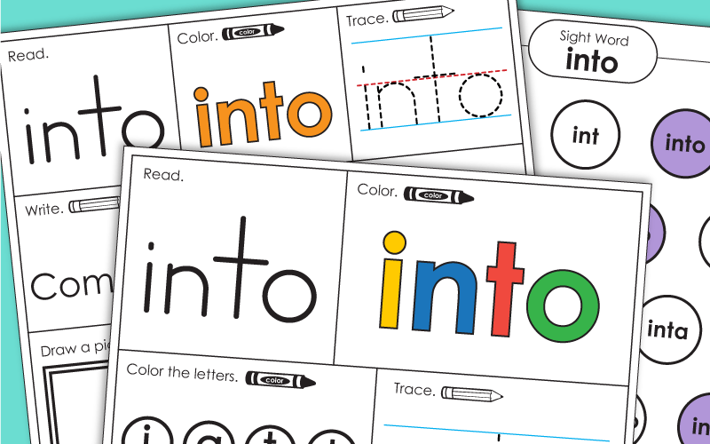 Sight Word: into