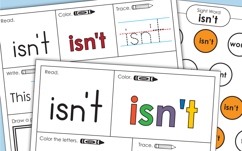 Sight Word: isnt