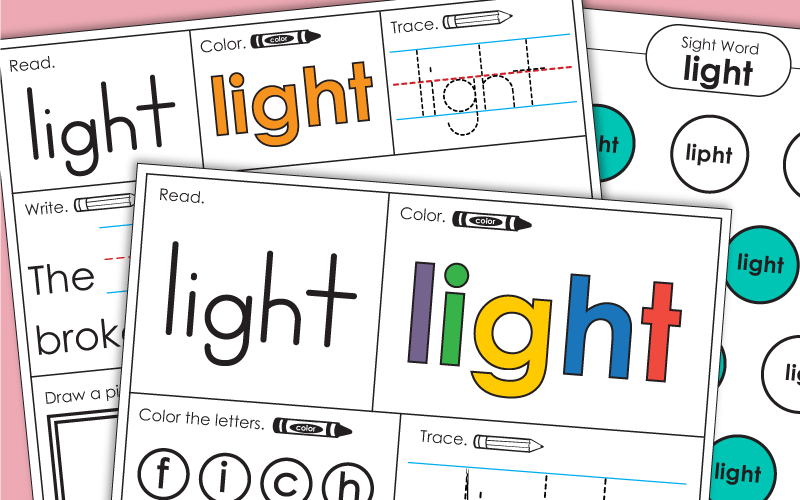 Sight Word: light