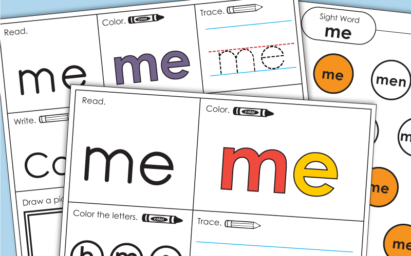 sight-word-me-worksheets