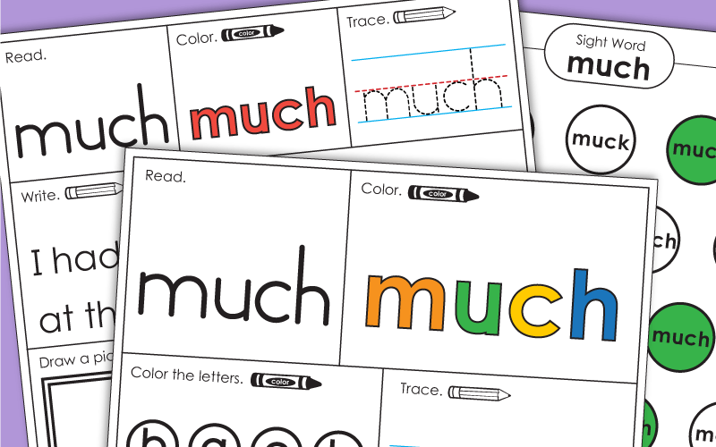 Sight Word: much