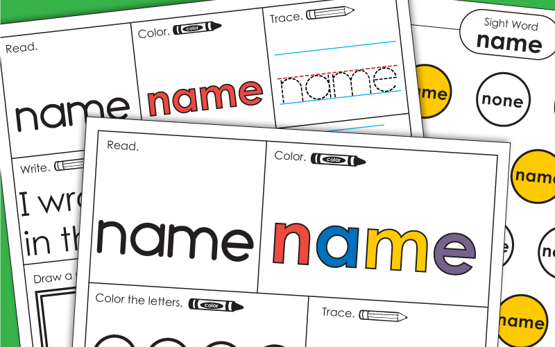Sight Word: name