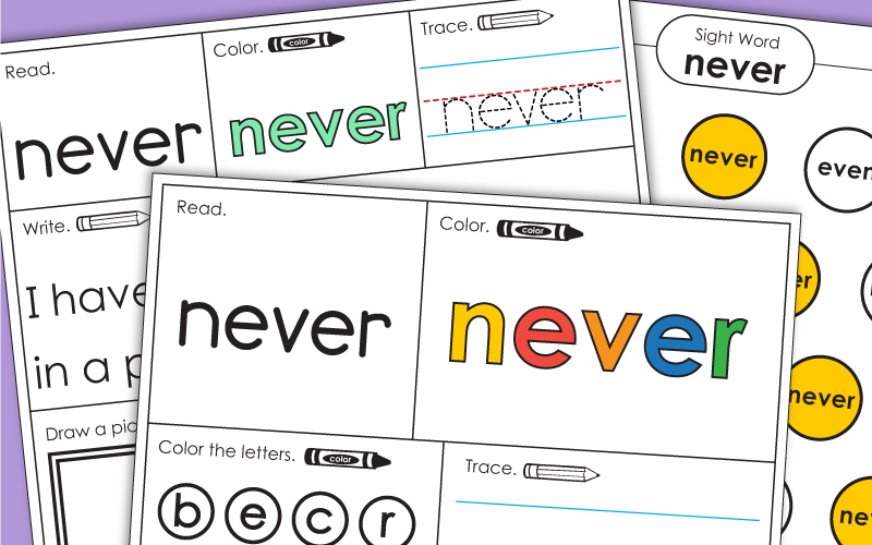 Sight Word: never
