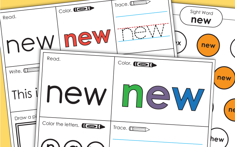 Sight Word: new