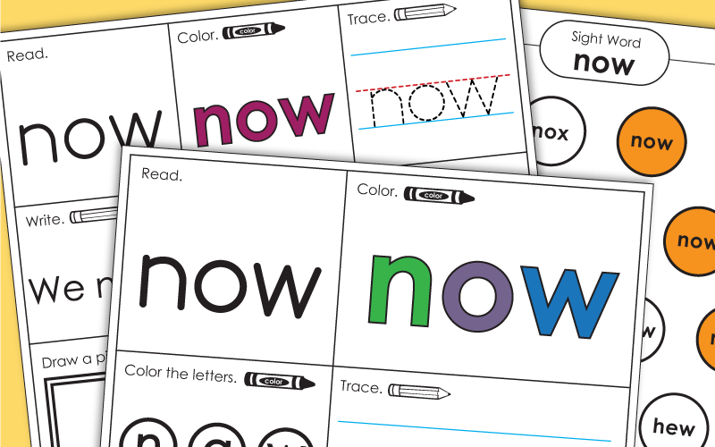 Sight Word: now