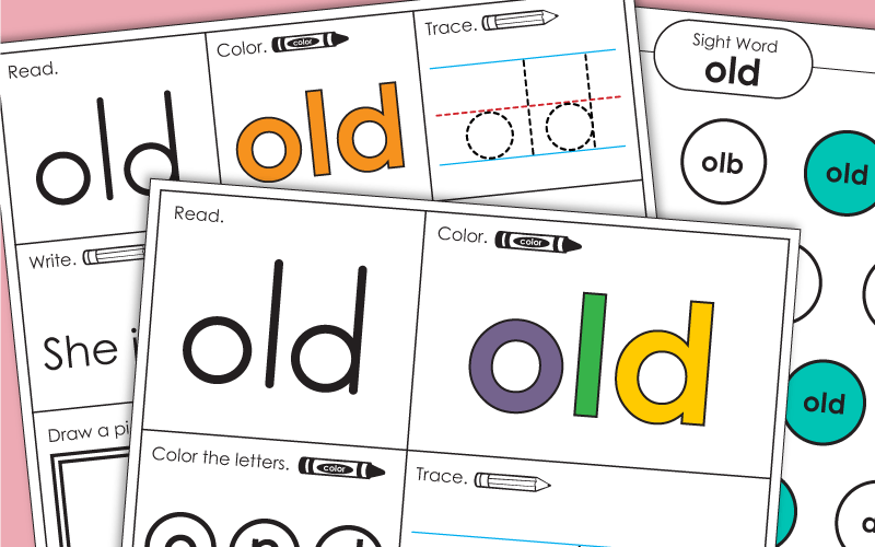 Sight Word: old